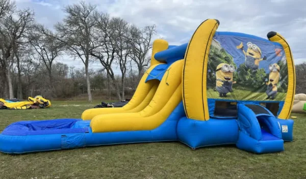 3in1 Minions EZ Bounce House Combo w/ (Dry or Wet/Water Slide) - Image 3