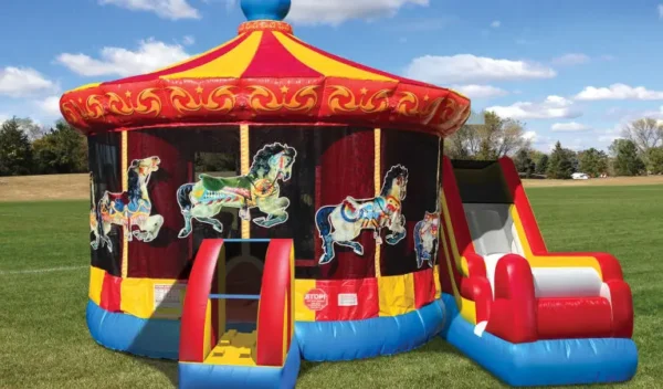 Carousel Combo Bounce House w/ (Dry or Wet/Water Slide) - Image 4