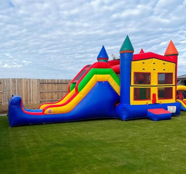 Bounce house combo slide