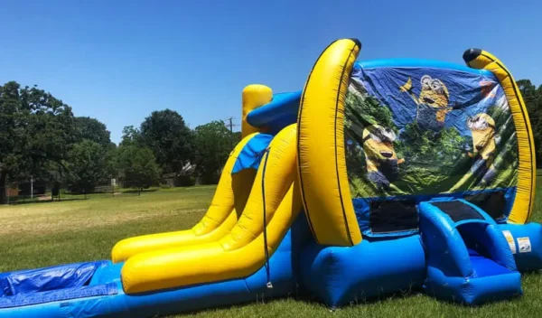3in1 Minions EZ Bounce House Combo w/ (Dry or Wet/Water Slide) - Image 2