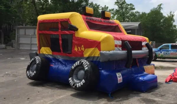 Monster Truck Bounce House Moonwalk - Image 4