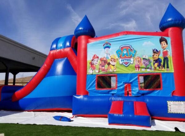 Paw patrol bounce house combo slide