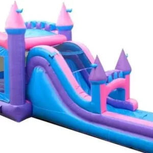 Mega Pink Bounce House Combo w/ (Dry or Wet/Water Slide)