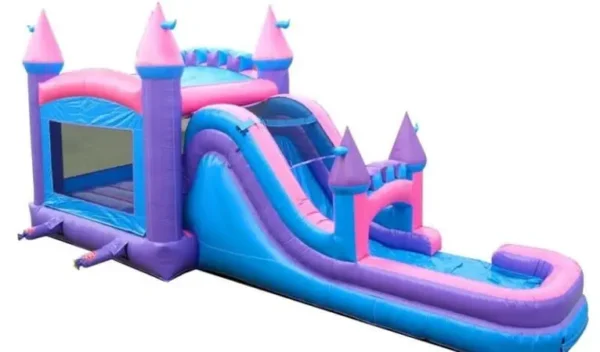 Mega Pink Bounce House Combo w/ (Dry or Wet/Water Slide)