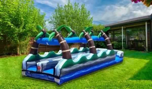 35ft Tropical Palm Dual Lane Slip N Slide - Image 2