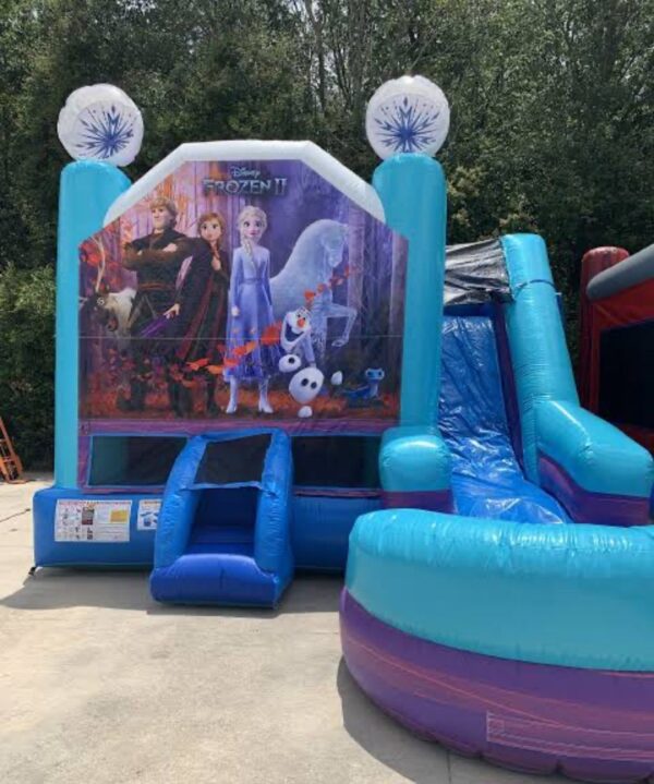 Frozen Bounce house combo slide